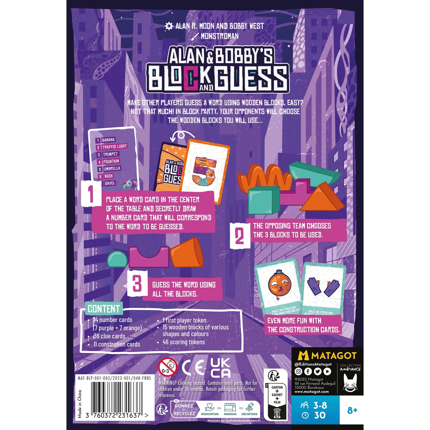 Alan & Bobby's Block and Guess - Board Game Xây Dựng Từ Ngữ Đồng Đội - Surfin' Meeple