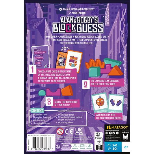 Alan & Bobby's Block and Guess - Board Game Xây Dựng Từ Ngữ Đồng Đội - Surfin' Meeple