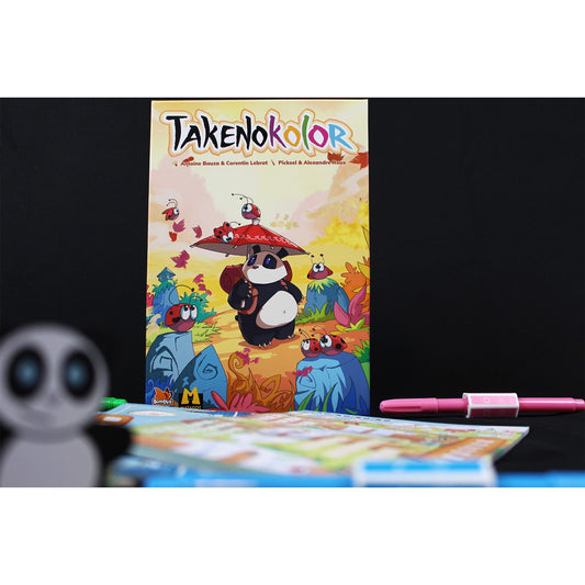 Takenokolor Board Game - Trò Chơi Gia Đình Tô Màu Sáng Tạo - Matagot