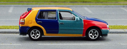 Matchbox 1995 Volkswagen Golf Harlequin - Mô Hình Xe Ô Tô Sưu Tầm Tỉ Lệ 1:64 Matchbox Collectors