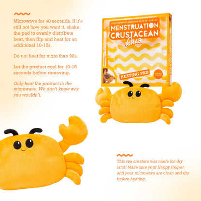 Menstruation Crustacean Crab Heating Pad - Túi Chườm Nóng Lò Vi Sóng Giảm Đau Bụng Kinh - Relatable - Hình ảnh bổ sung 5