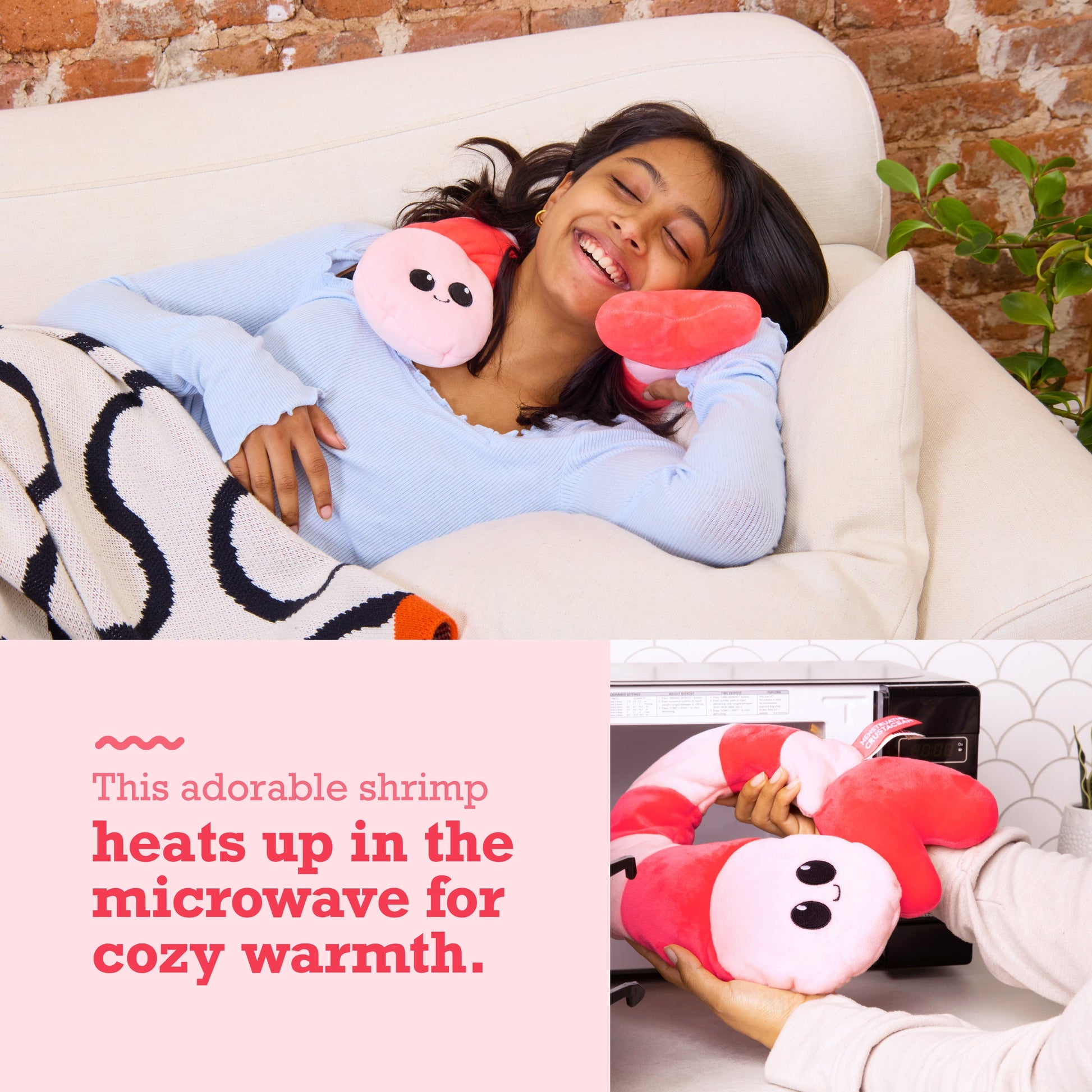 Menstruation Crustacean Shrimp Heating Pad - Đệm Sưởi Giảm Đau Bụng Kinh Hình Tôm - Relatable - Hình ảnh chi tiết 2