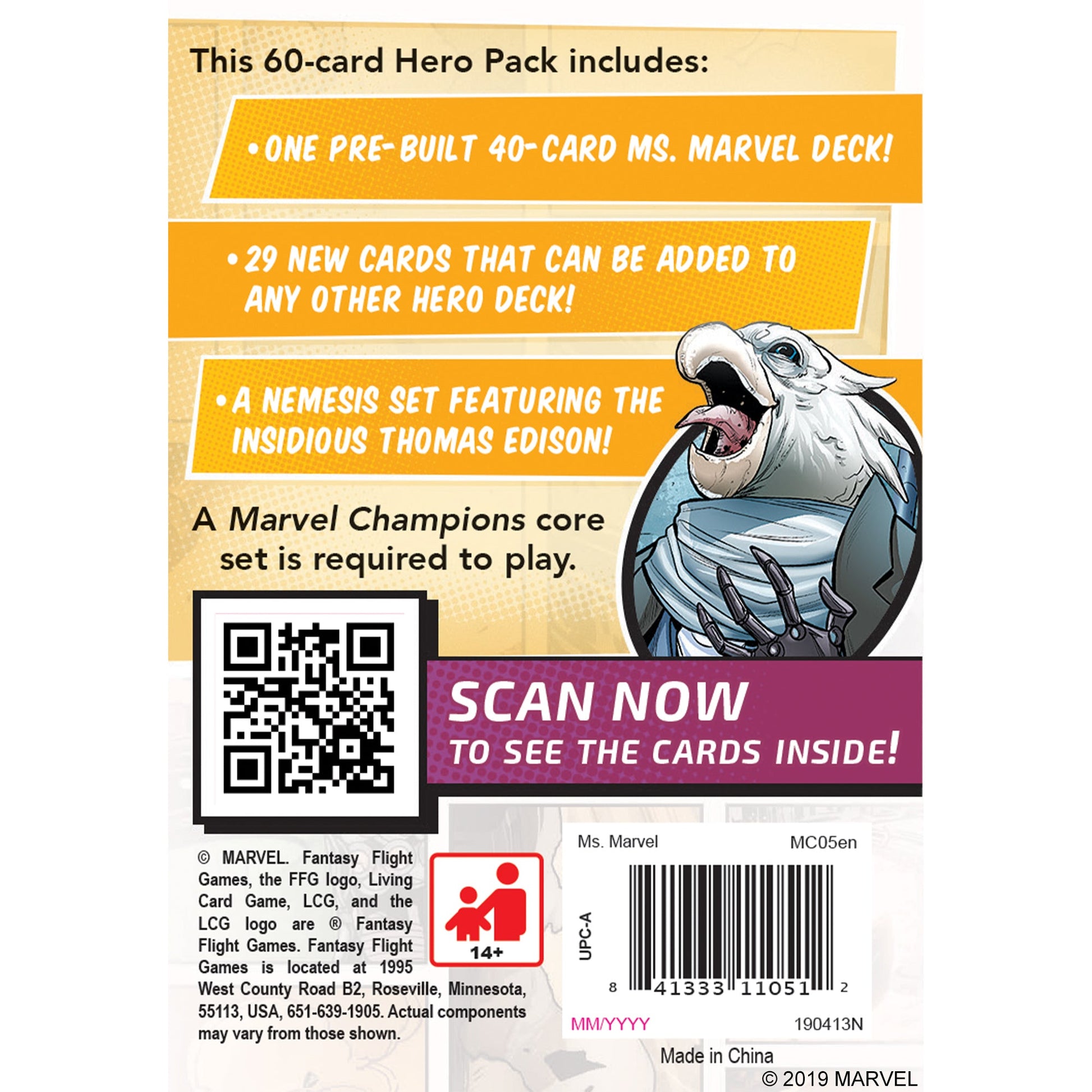Marvel Champions TCG Ms. Marvel Hero Pack - Bộ Mở Rộng Thẻ Bài - Fantasy Flight Games - Hình ảnh chi tiết 2