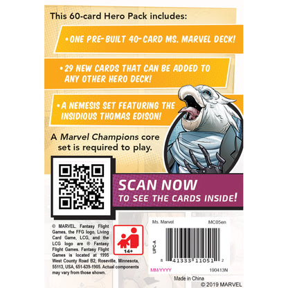 Marvel Champions TCG Ms. Marvel Hero Pack - Bộ Mở Rộng Thẻ Bài - Fantasy Flight Games - Hình ảnh chi tiết 2