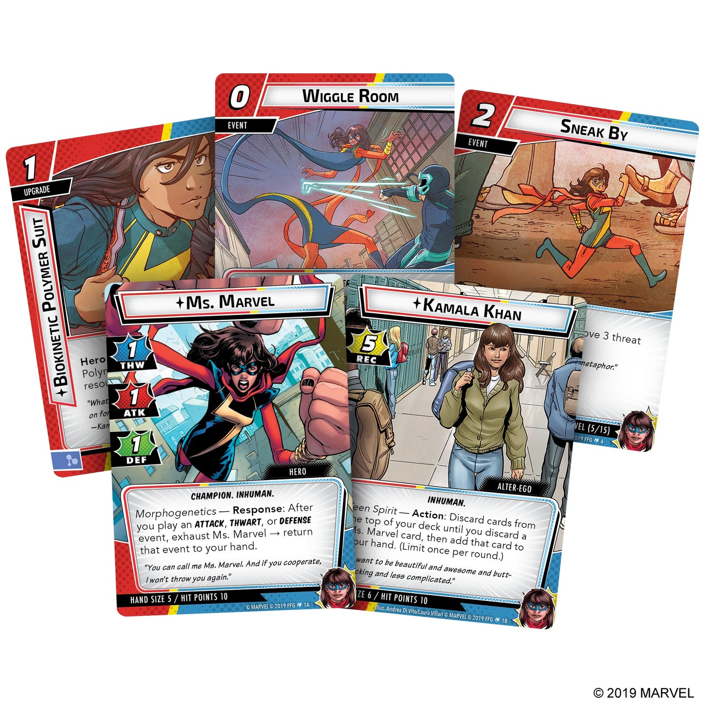 Marvel Champions TCG Ms. Marvel Hero Pack - Bộ Mở Rộng Thẻ Bài - Fantasy Flight Games - Góc nhìn khác 3