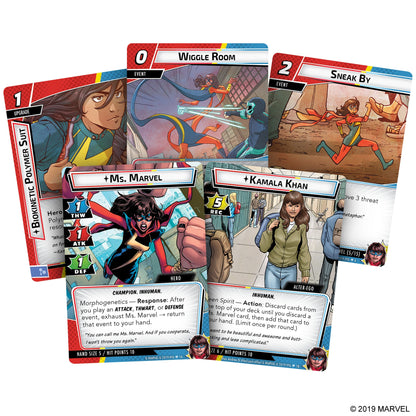Marvel Champions TCG Ms. Marvel Hero Pack - Bộ Mở Rộng Thẻ Bài - Fantasy Flight Games - Góc nhìn khác 3