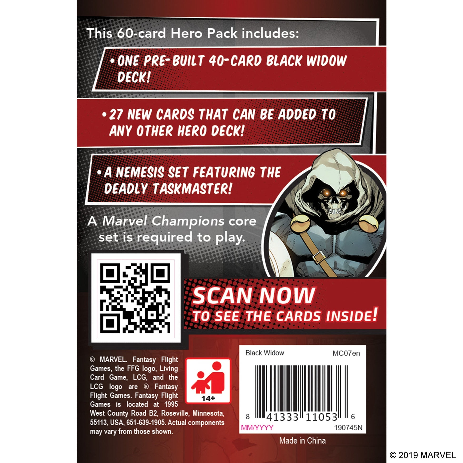 Marvel Champions TCG Black Widow Hero Pack - Bộ Mở Rộng Board Game Thẻ Bài - Fantasy Flight Games - Hình ảnh chi tiết 2