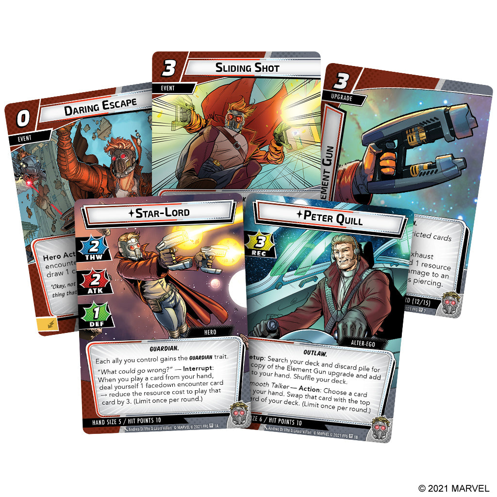 Marvel Champions TCG Star-Lord Hero Pack - Board Game Thẻ Bài - Fantasy Flight Games - Góc nhìn khác 3