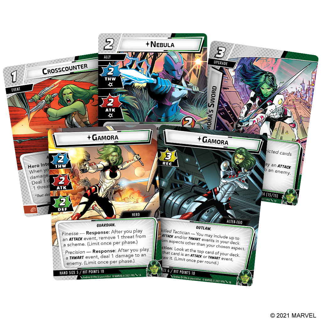 Marvel Champions TCG Gamora Hero Pack - Board Game Thẻ Bài Mở Rộng - Fantasy Flight Games - Góc nhìn khác 3