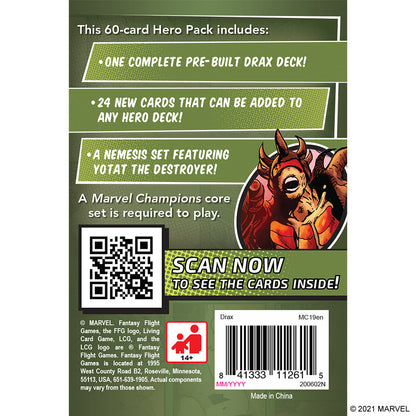 Marvel Champions TCG Drax Hero Pack - Mở Rộng Board Game Thẻ Bài - Fantasy Flight Games - Hình ảnh chi tiết 2