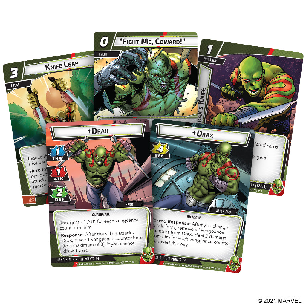 Marvel Champions TCG Drax Hero Pack - Mở Rộng Board Game Thẻ Bài - Fantasy Flight Games - Góc nhìn khác 3