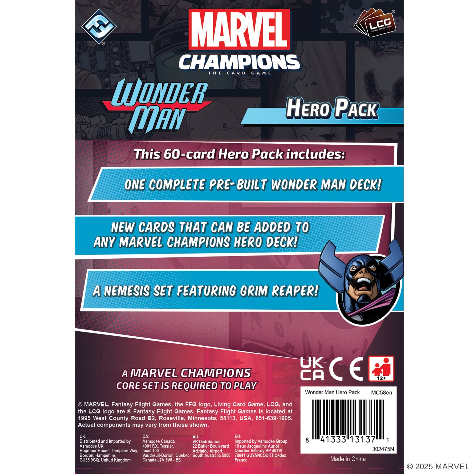 Marvel Champions: The Card Game - Wonder Man Hero Pack | Bộ Mở Rộng Board Game Thẻ Bài | Fantasy Flight Games - Góc nhìn khác 3