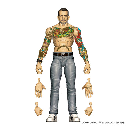 WWE Elite Collection CM Punk Returns Action Figure - Mô hình nhân vật WWE chính hãng - Mattel - Góc nhìn khác 3
