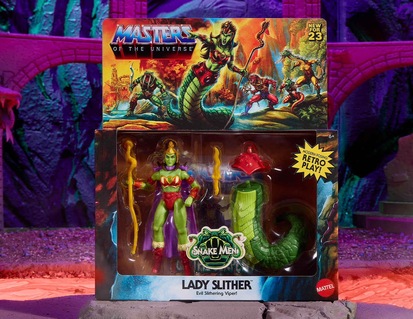 Masters of the Universe Origins Lady Slither Action Figure - Mô Hình Nữ Hoàng Rắn Snake Men - Mattel HPL12