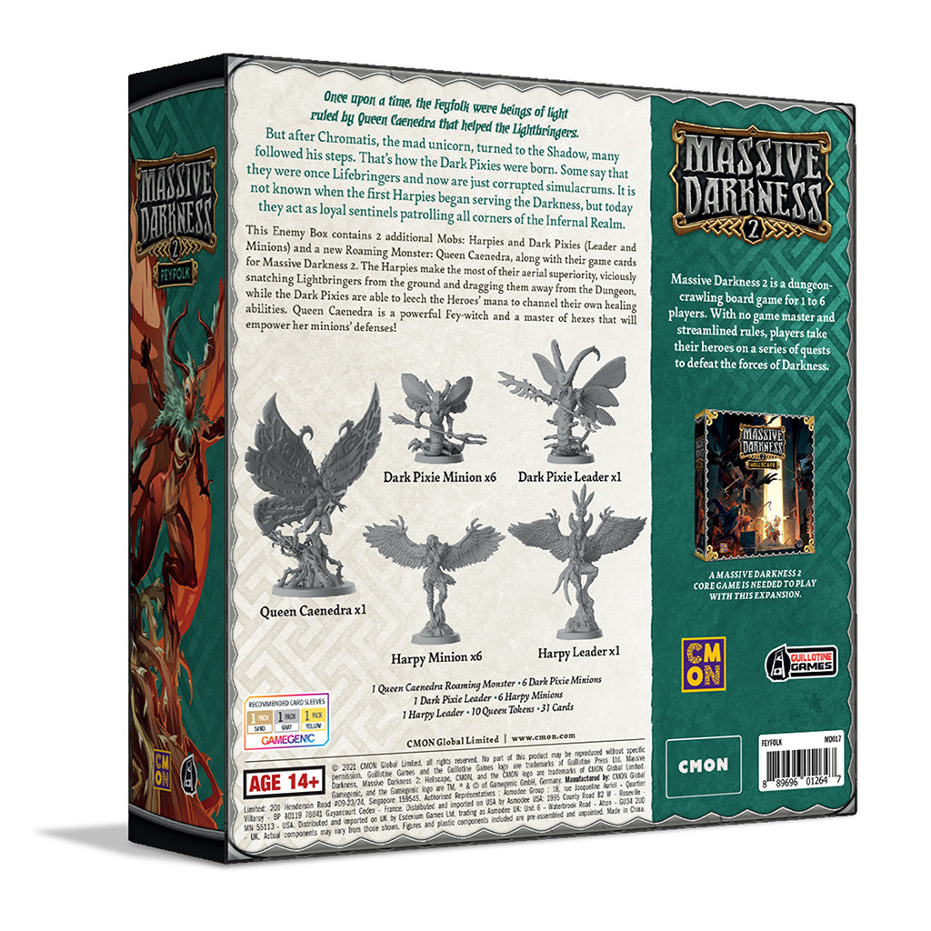 Massive Darkness 2 Feyfolk Enemy Box - Bản Mở Rộng Board Game Chiến Thuật - CMON - Góc nhìn khác 3