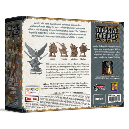 Massive Darkness 2: Bards & Tinkerers Vs. Metal Angel Heroes & Monsters - Bản Mở Rộng Board Game Chiến Thuật - CMON - Góc nhìn khác 3