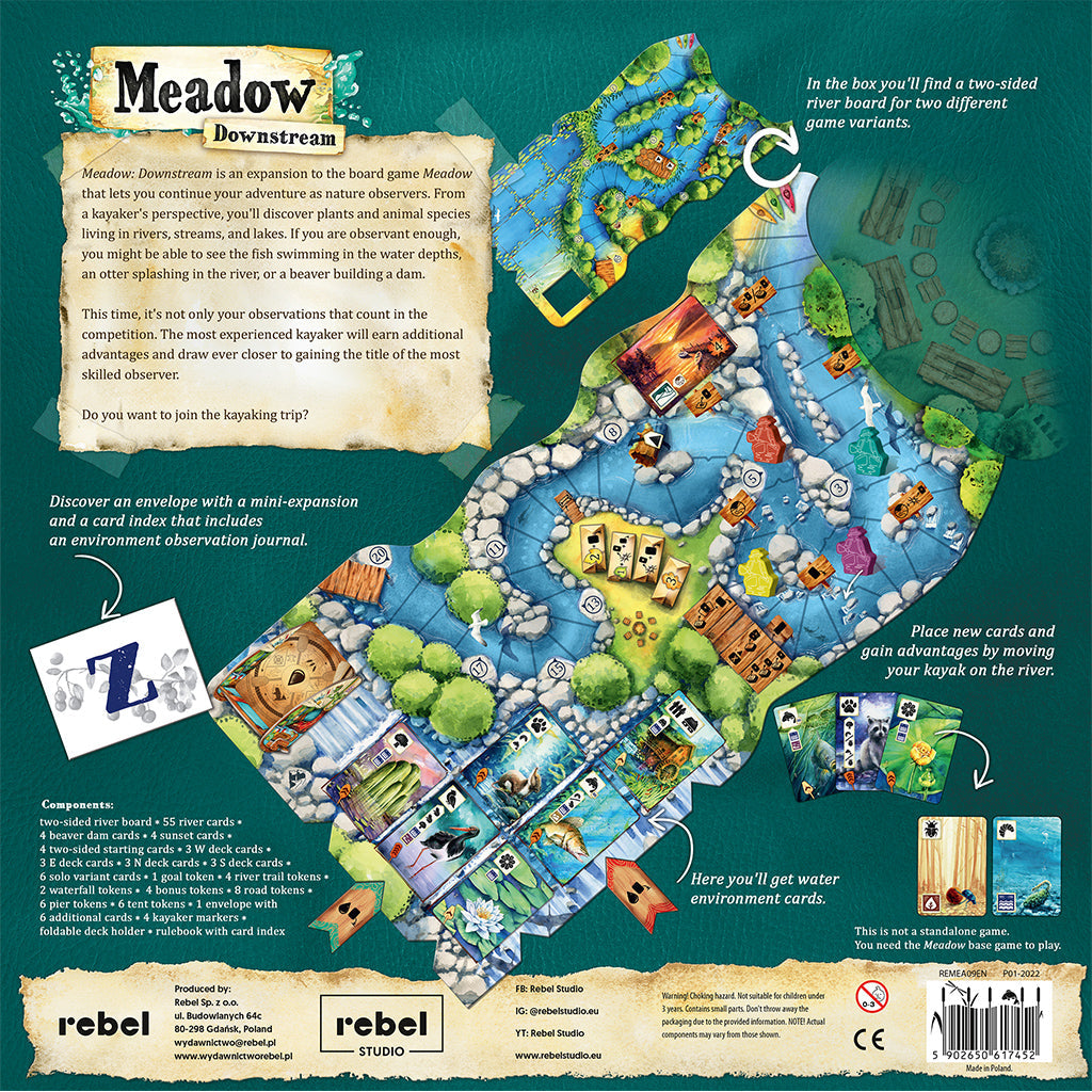 Meadow Downstream Board Game Expansion - Bản Mở Rộng Board Game Gia Đình - Rebel Studio