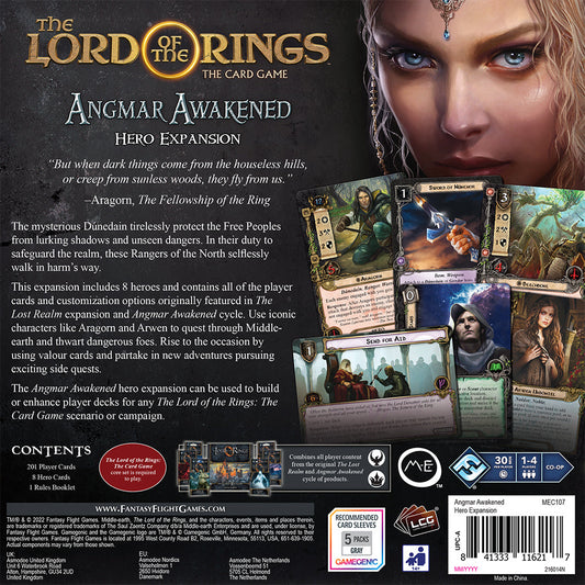 The Lord of the Rings: The Card Game - Angmar Awakened Hero Expansion | Board Game Thẻ Bài Chiến Thuật | Fantasy Flight Games