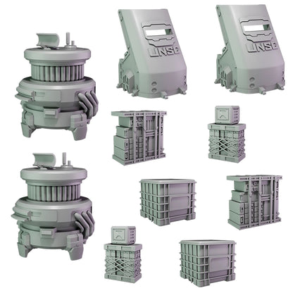 Halo: Flashpoint - UNSC Scenery Set - Phụ kiện sa bàn địa hình - Mantic Games