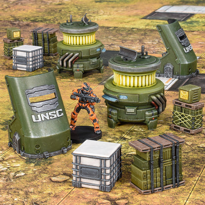 Halo: Flashpoint - UNSC Scenery Set - Phụ kiện sa bàn địa hình - Mantic Games