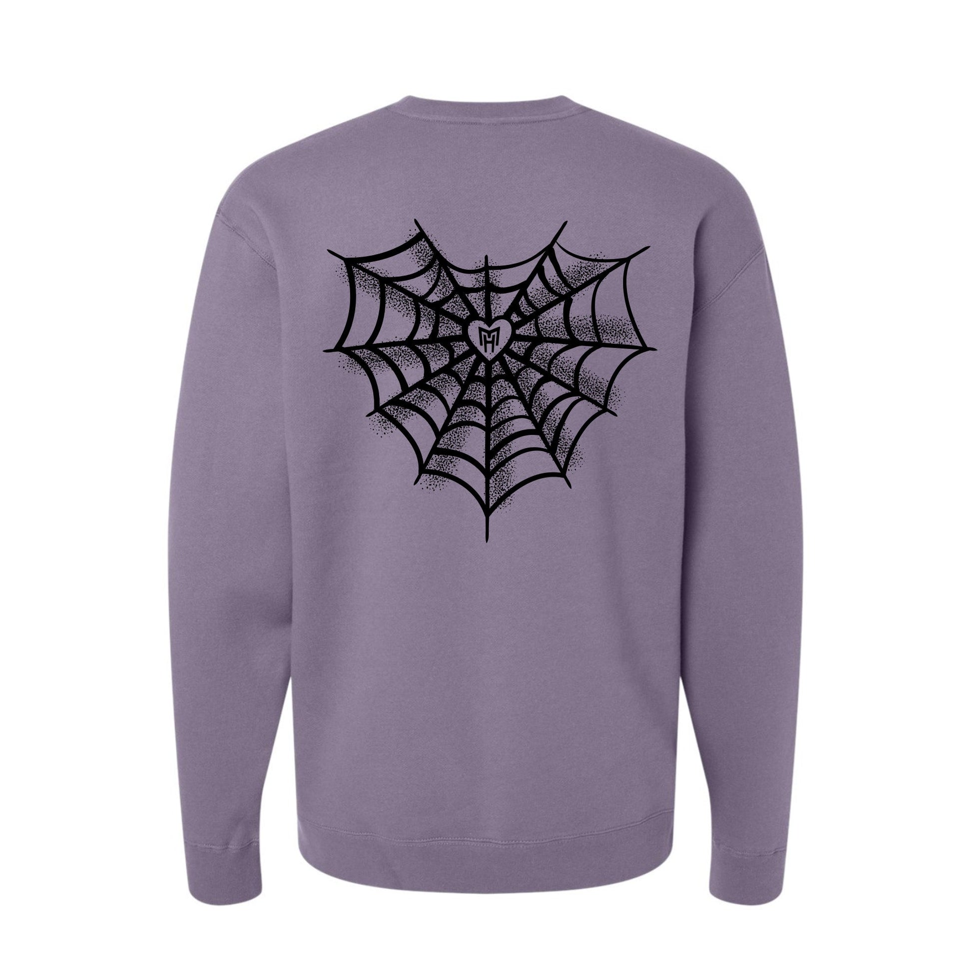 Monster High Cobweb Heart Sweatshirt - Áo Nỉ Unisex Cao Cấp - Mattel Creations - Hình ảnh chi tiết 2