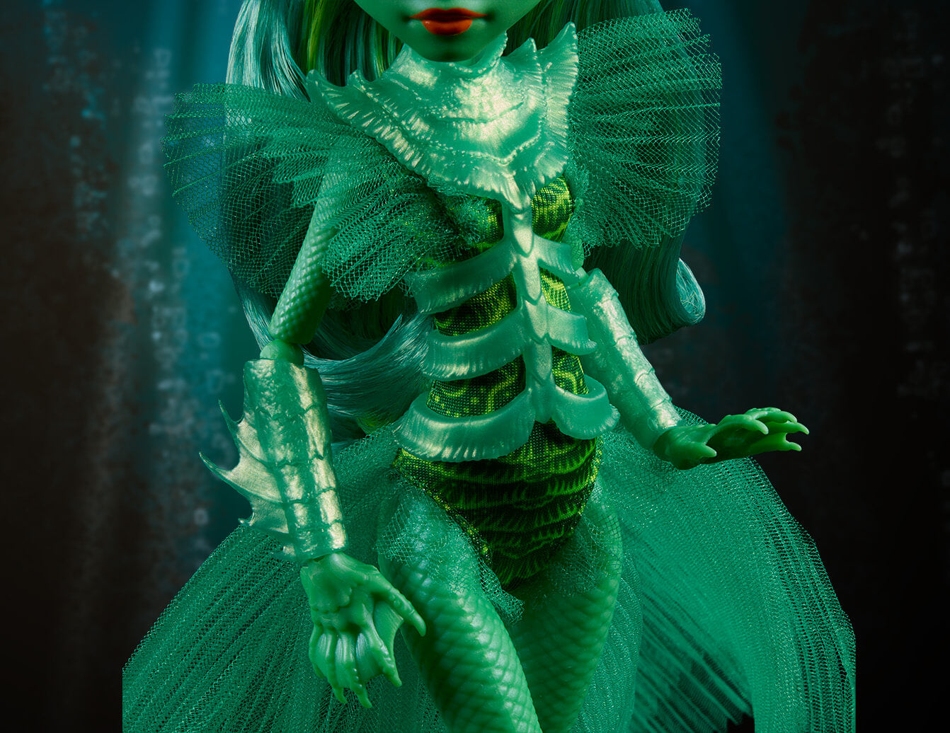 Monster High Skullector Series Creature From The Black Lagoon Doll Búp Bê Sưu Tầm Phiên Bản Giới Hạn Mattel Mattel - ảnh 8 - 
