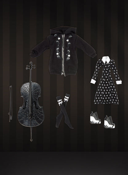 Mattel Creations Exclusive Paint It Black Fashion Pack - Bộ Phụ Kiện Thời Trang Búp Bê Monster High x Wednesday - Hình ảnh bổ sung 8