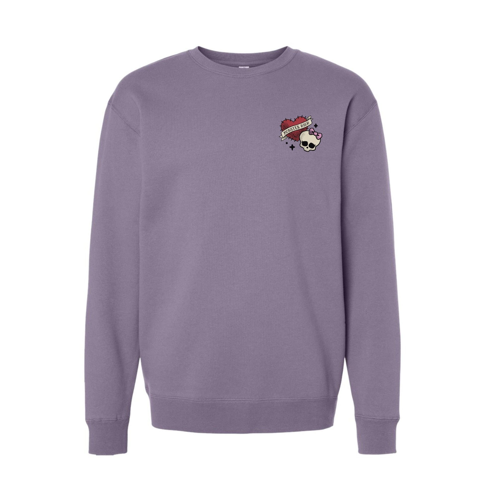 Monster High Cobweb Heart Sweatshirt - Áo Nỉ Unisex Cao Cấp - Mattel Creations - Hình ảnh sản phẩm