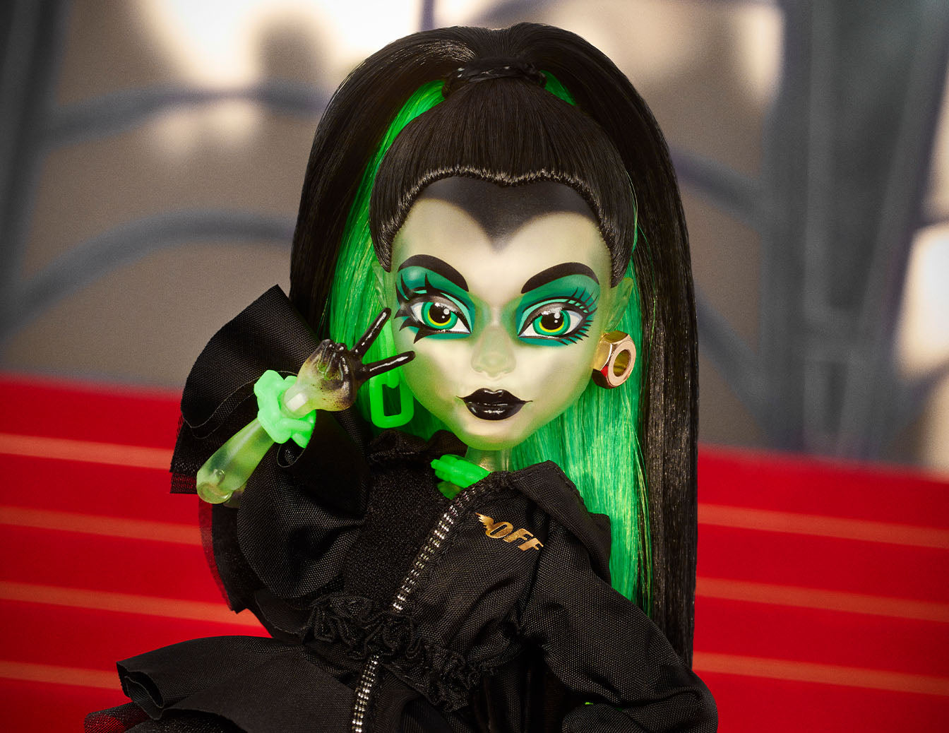 Off-White™ c/o Monster High Symphanee Midnight Doll - Búp Bê Thời Trang Sưu Tầm Cao Cấp - Monster High HNV18
