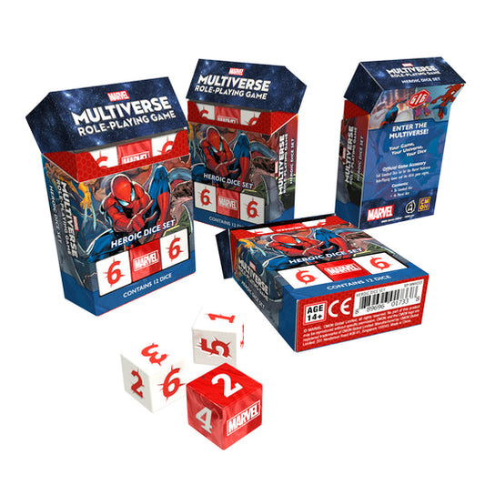 Marvel Multiverse Roleplaying Game Heroic Dice Set - Bộ Xúc Xắc Nhập Vai Cao Cấp - CMON