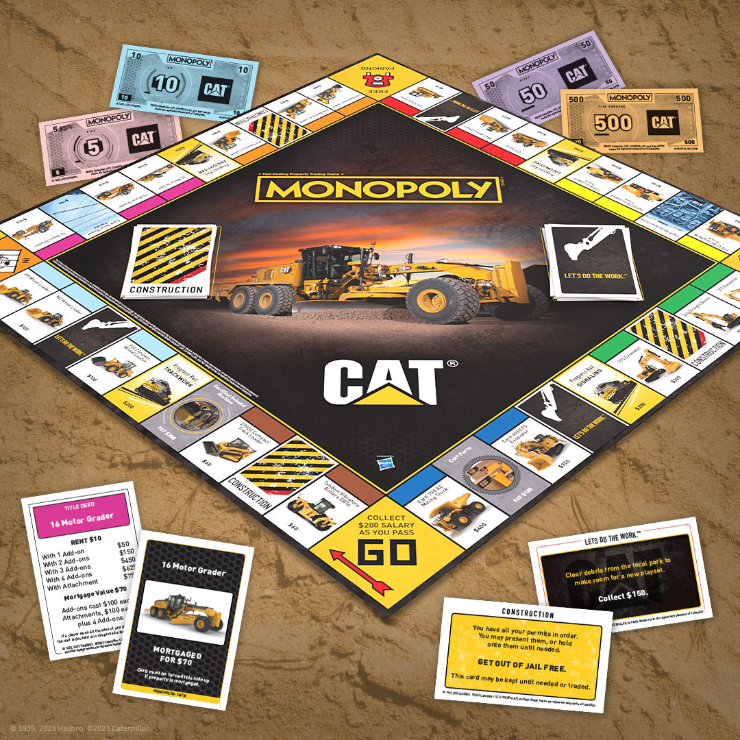 MONOPOLY®: Caterpillar - Cờ tỷ phú chủ đề máy công trình CAT - The Op Games
