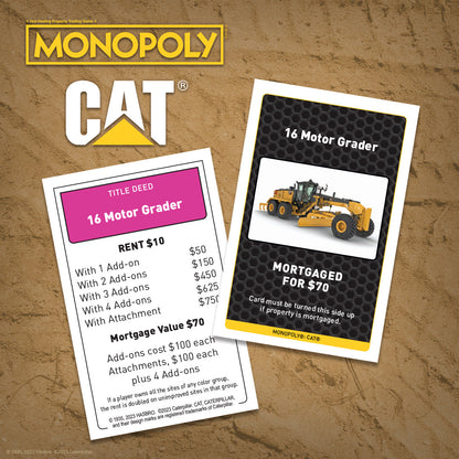 MONOPOLY®: Caterpillar - Cờ tỷ phú chủ đề máy công trình CAT - The Op Games