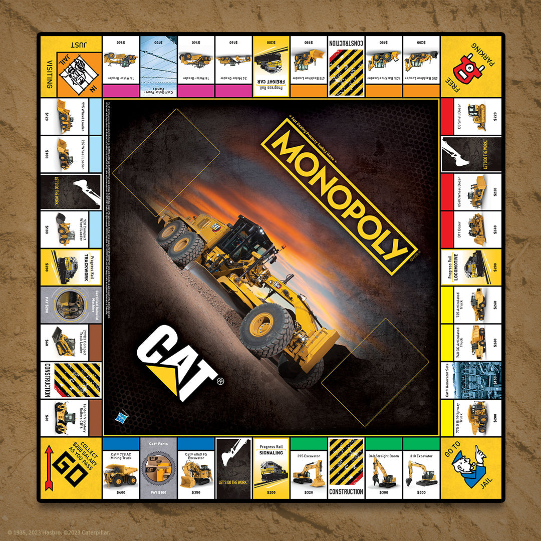 MONOPOLY®: Caterpillar - Cờ tỷ phú chủ đề máy công trình CAT - The Op Games