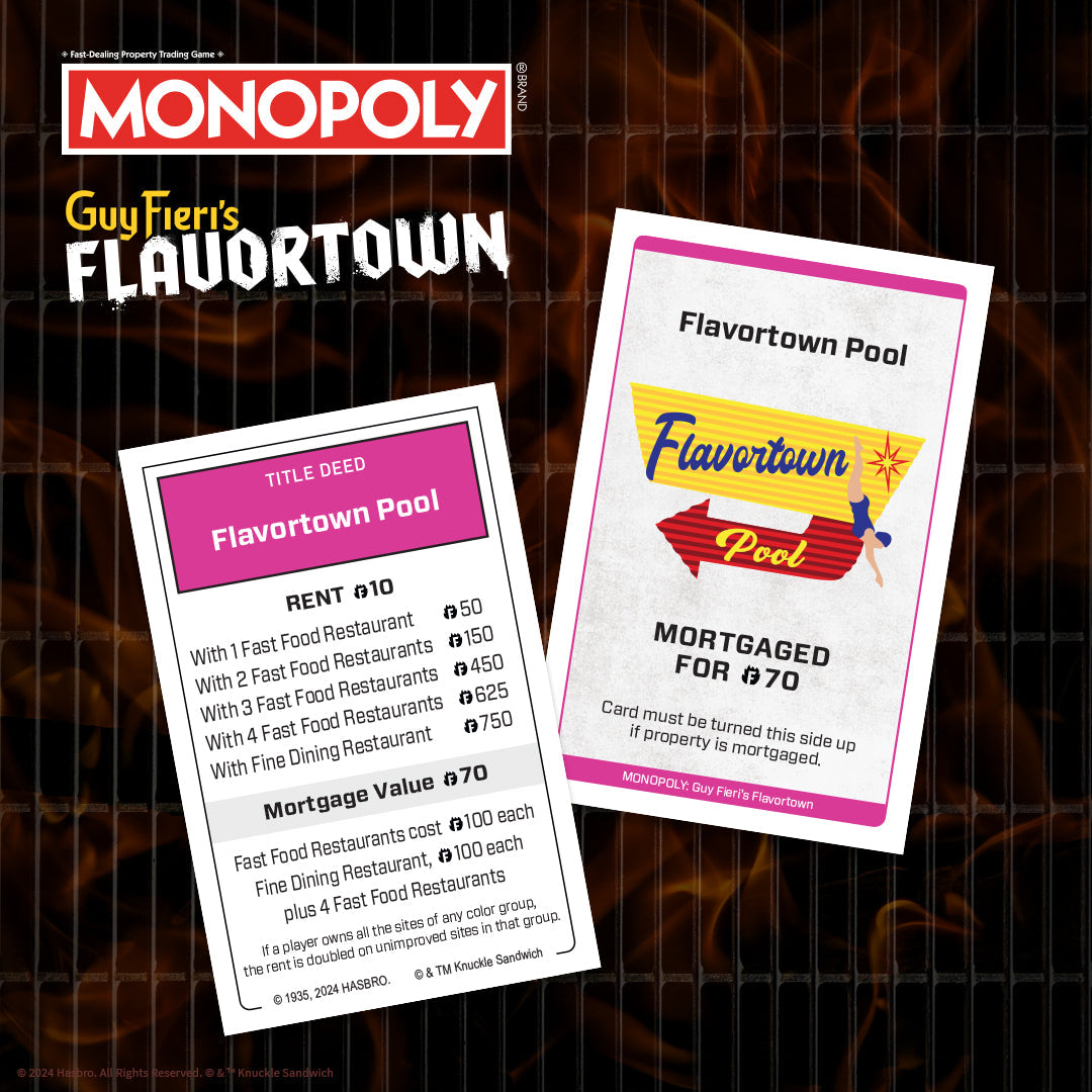 MONOPOLY®: Flavortown - Cờ tỷ phú phiên bản ẩm thực Guy Fieri - The Op Games