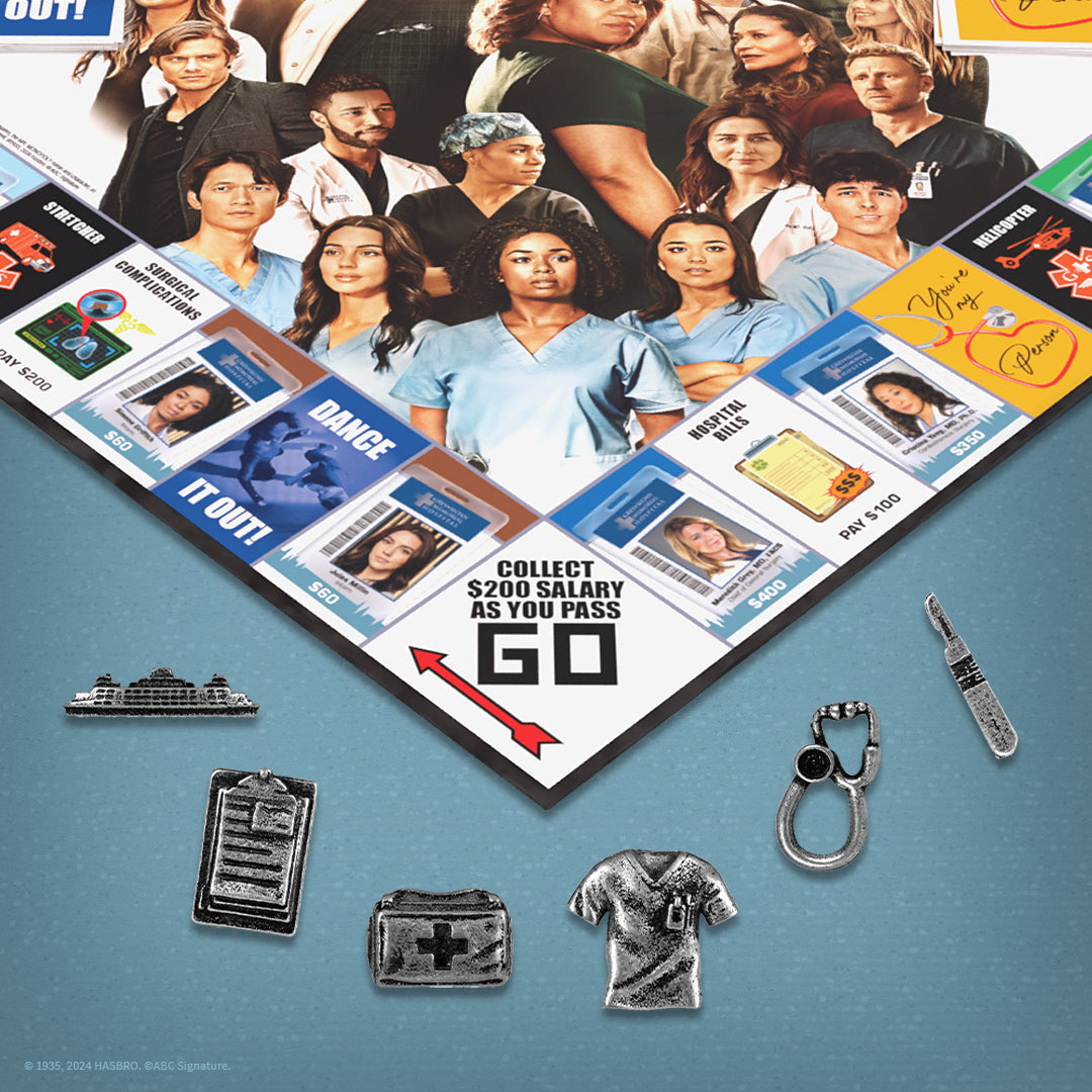 MONOPOLY®: Grey's Anatomy - Trò chơi cờ tỷ phú chủ đề y khoa - The Op Games