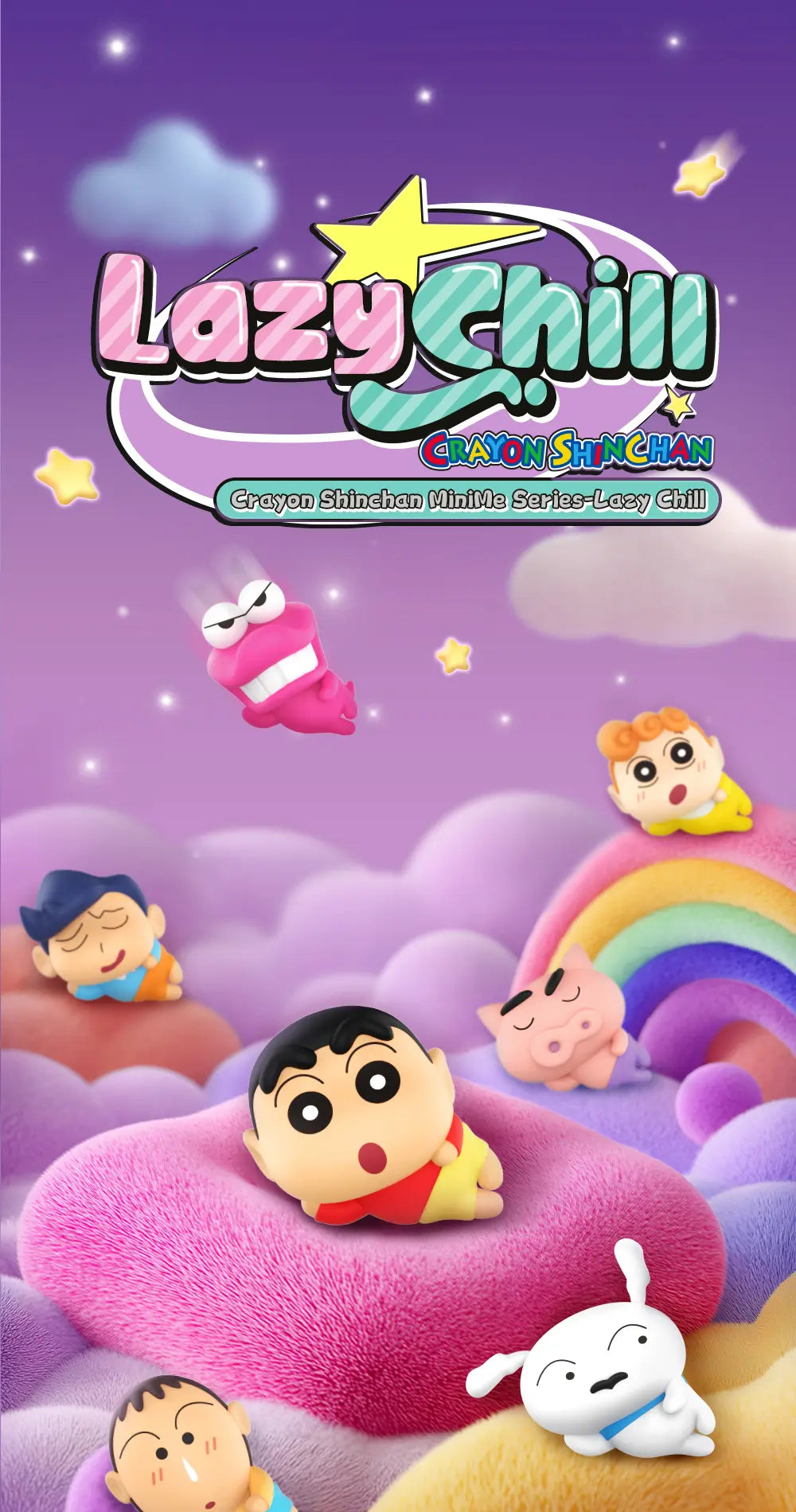CRAYON SHIN-CHAN MINIME SERIES-LAZY CHILL - Mô hình Blind Box Mini - 52TOYS