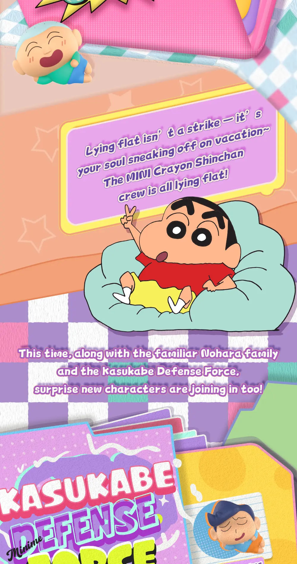 CRAYON SHIN-CHAN MINIME SERIES-LAZY CHILL - Mô hình Blind Box Mini - 52TOYS