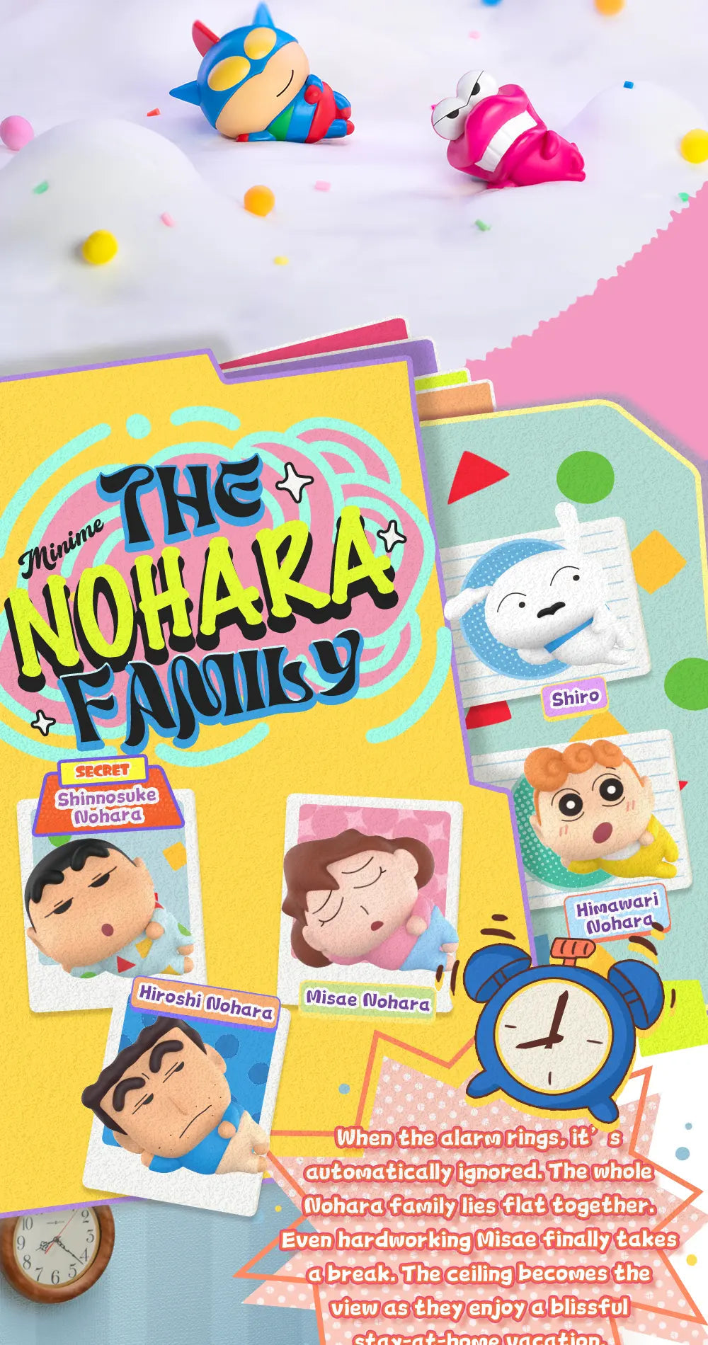 CRAYON SHIN-CHAN MINIME SERIES-LAZY CHILL - Mô hình Blind Box Mini - 52TOYS