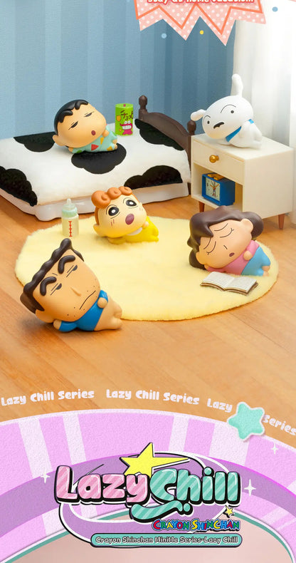 CRAYON SHIN-CHAN MINIME SERIES-LAZY CHILL - Mô hình Blind Box Mini - 52TOYS