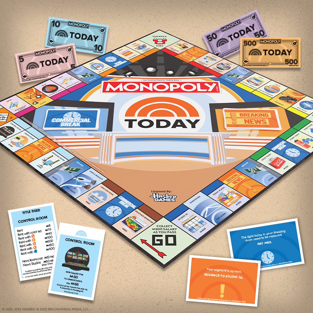 MONOPOLY®: TODAY Show - Board Game Cờ Tỷ Phú Chủ Đề Truyền Hình NBC - The Op Games