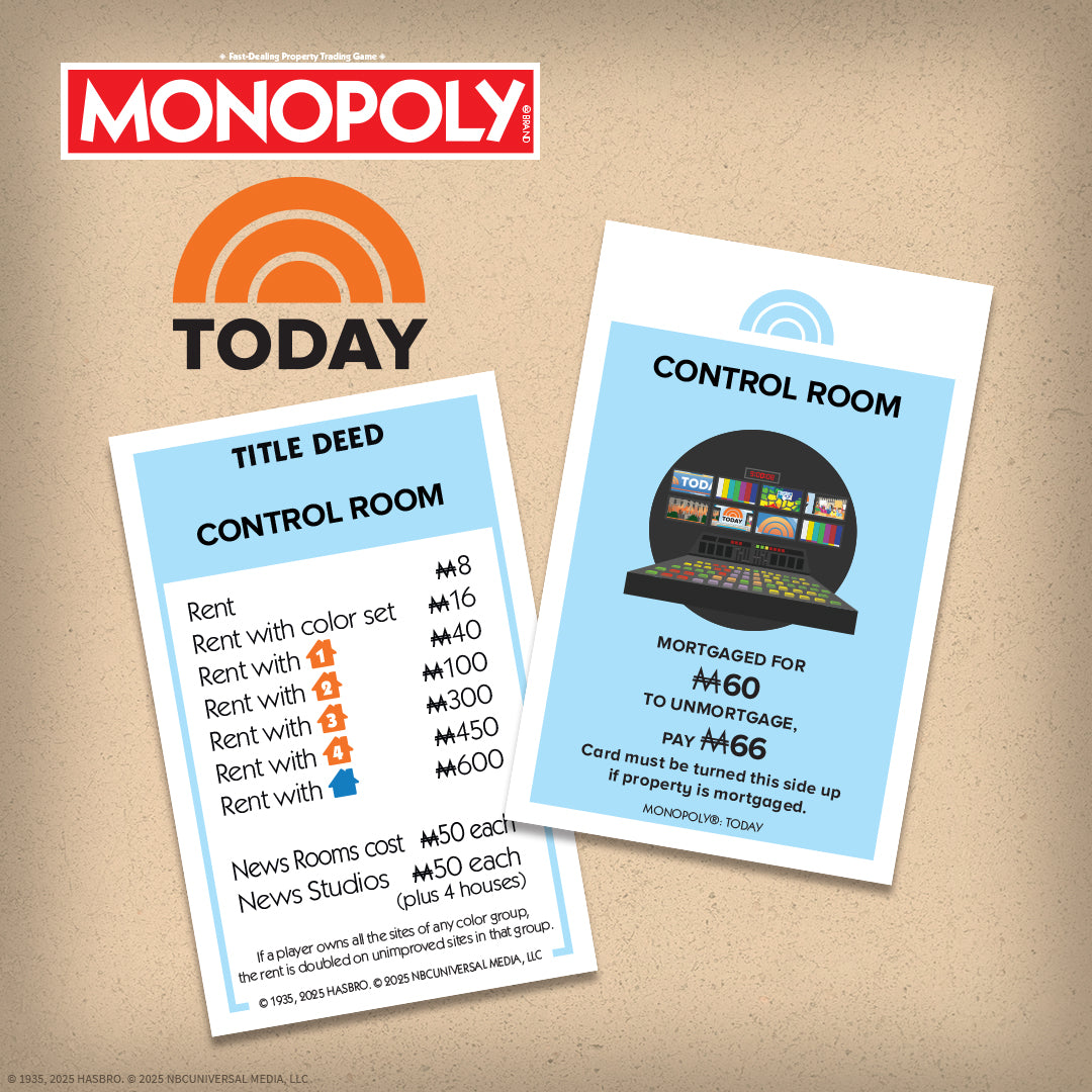 MONOPOLY®: TODAY Show - Board Game Cờ Tỷ Phú Chủ Đề Truyền Hình NBC - The Op Games