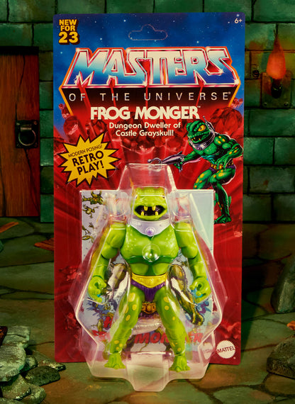 MOTU Origins Frog Monger Figure - Mô Hình Nhân Vật Hành Động Masters of the Universe - Mattel Creations