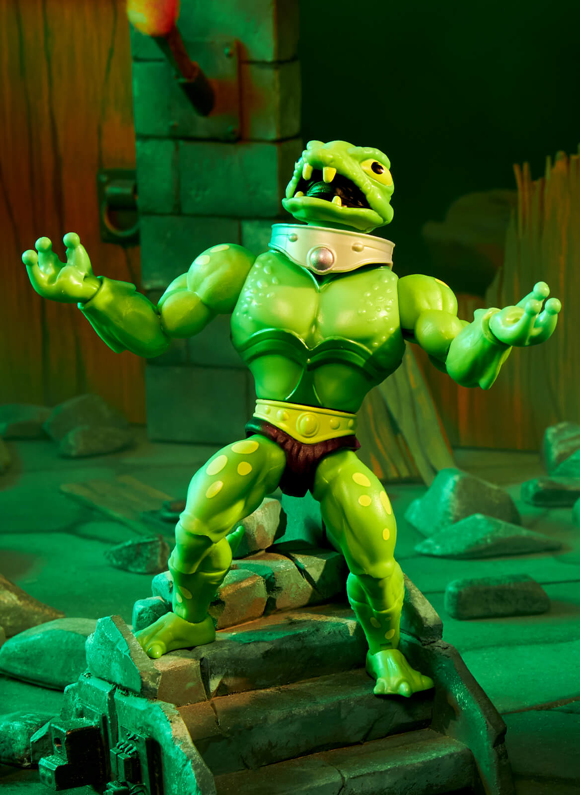 MOTU Origins Frog Monger Figure - Mô Hình Nhân Vật Hành Động Masters of the Universe - Mattel Creations