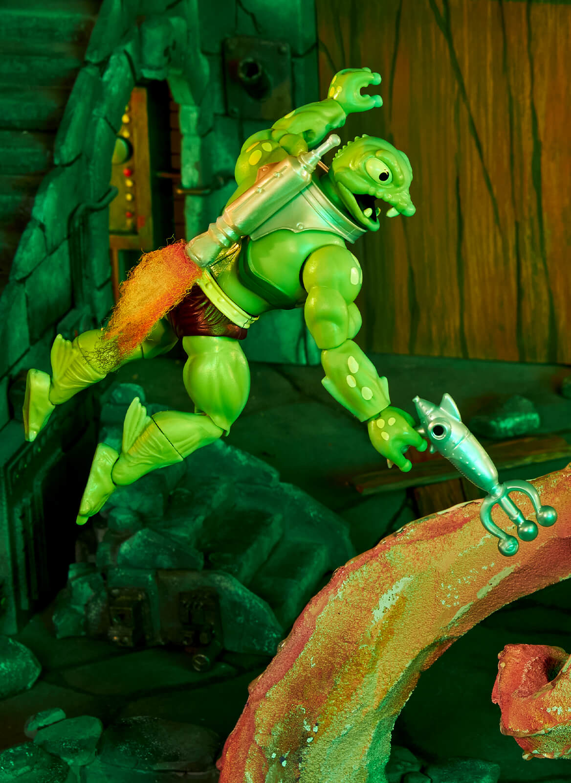 MOTU Origins Frog Monger Figure - Mô Hình Nhân Vật Hành Động Masters of the Universe - Mattel Creations