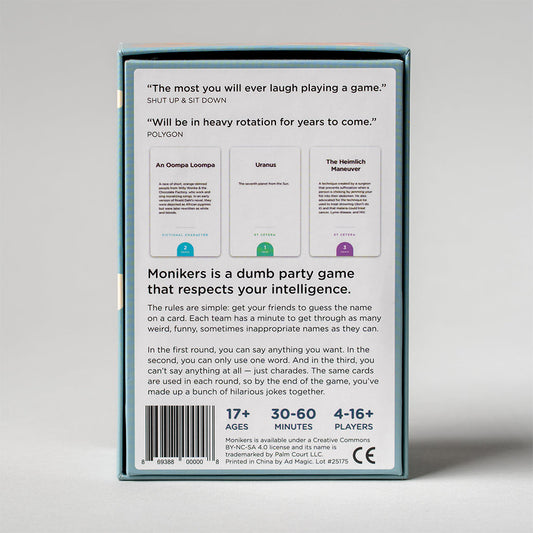 Monikers - Trò chơi tiệc tùng vui nhộn - CMYK