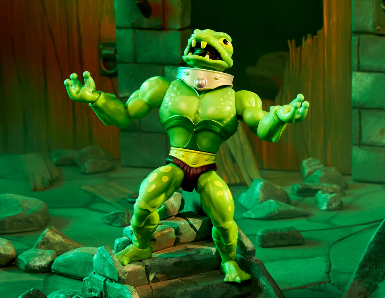 MOTU Origins Frog Monger Figure - Mô Hình Nhân Vật Hành Động Masters of the Universe - Mattel Creations