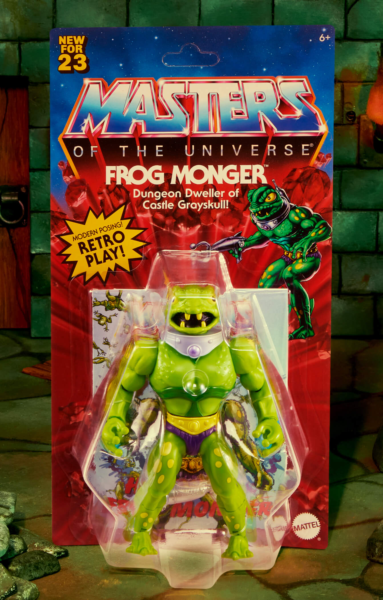 MOTU Origins Frog Monger Figure - Mô Hình Nhân Vật Hành Động Masters of the Universe - Mattel Creations