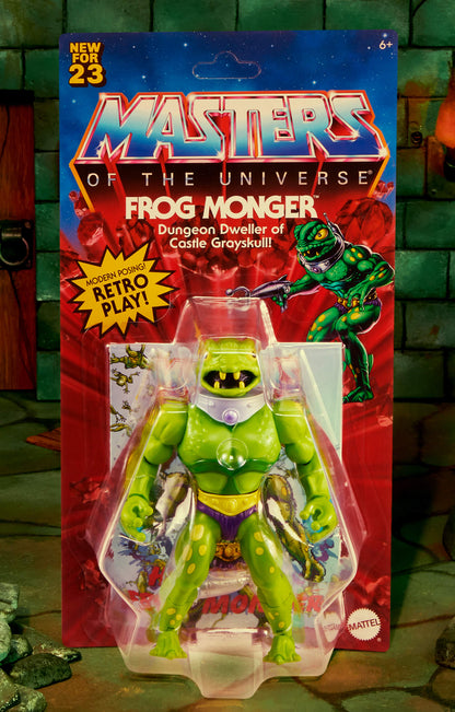 MOTU Origins Frog Monger Figure - Mô Hình Nhân Vật Hành Động Masters of the Universe - Mattel Creations