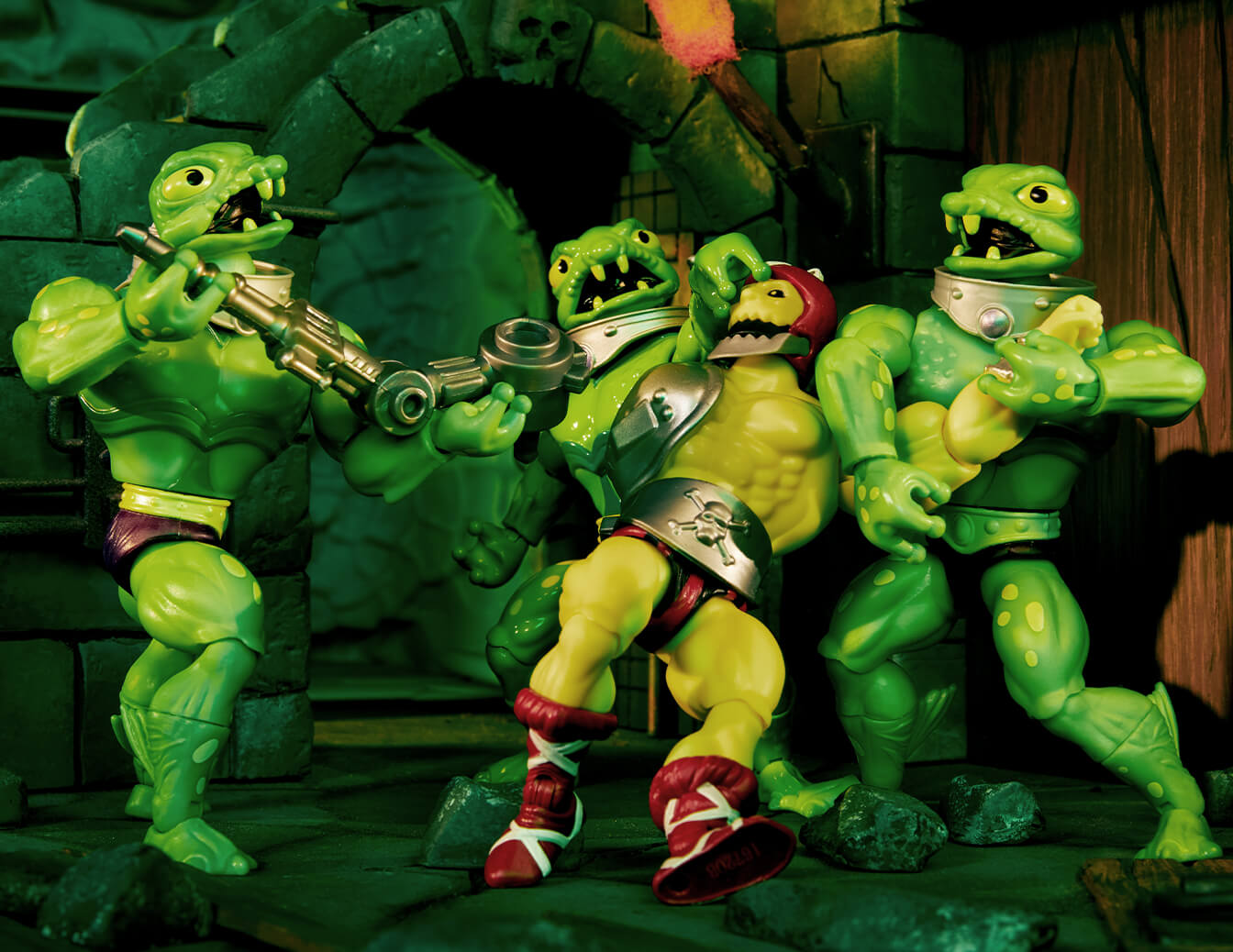 MOTU Origins Frog Monger Figure - Mô Hình Nhân Vật Hành Động Masters of the Universe - Mattel Creations