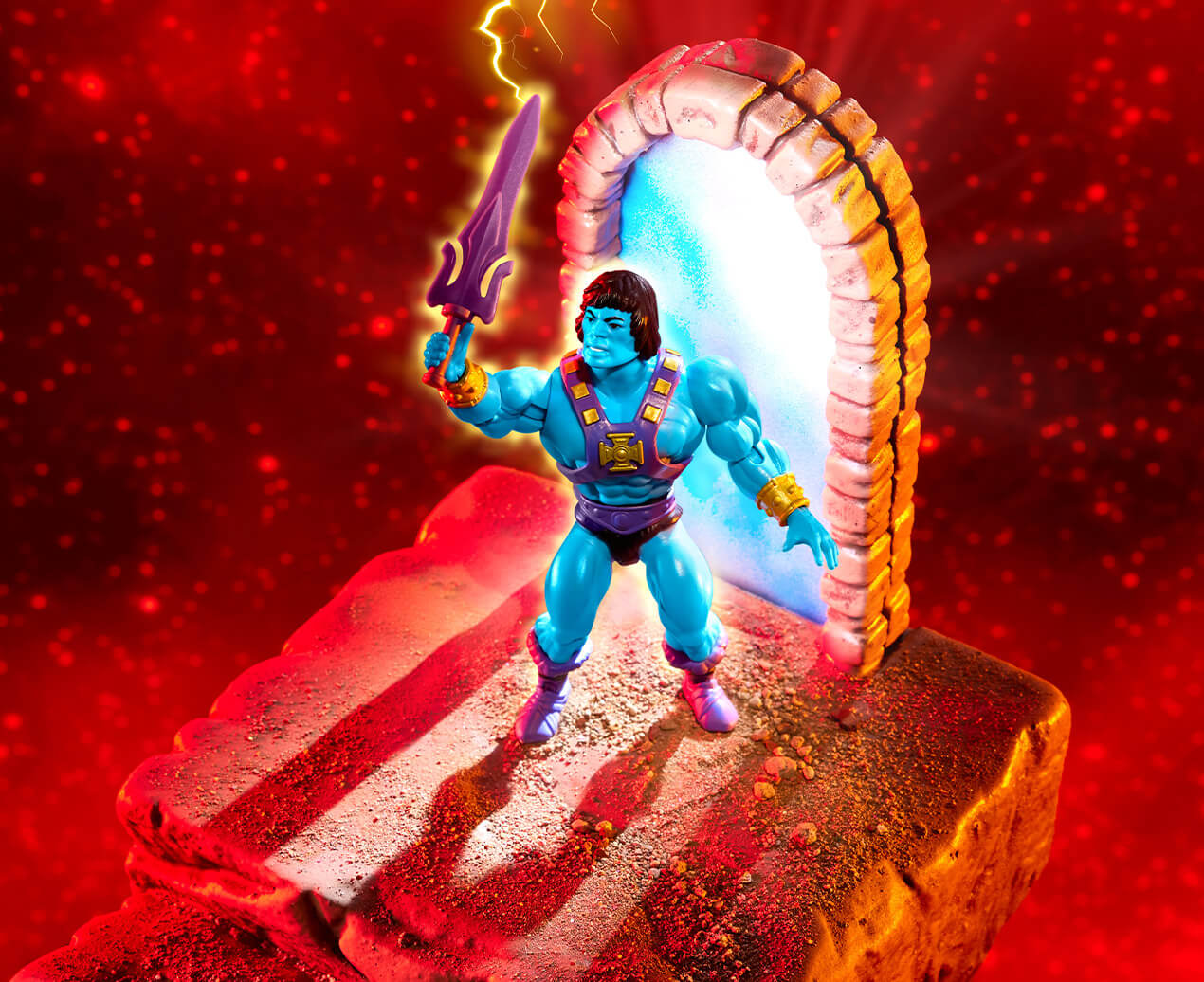 Masters of the Universe Origins He-Skeletor Figure - Mô hình hành động cao cấp Mattel Mattel - ảnh 2 - Action Figure